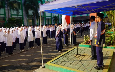 Upacara Bendera MTsN 1 Tasikmalaya Tekankan Penerapan Panca Cinta dan Panca Waluya