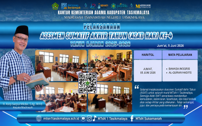 Hari Keempat ASAT, Murid MTsN 1 Tasikmalaya Ikuti Ujian dengan Tertib dan Penuh Semangat